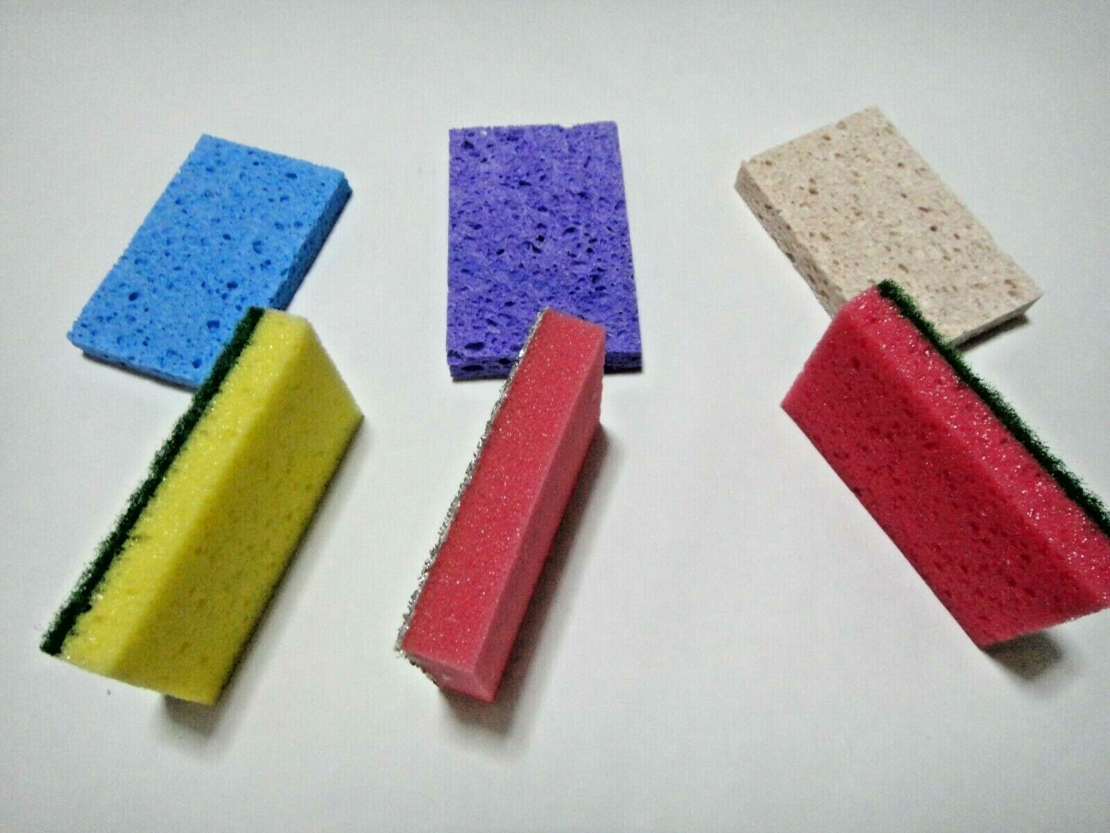 12 Pcs Cellulose Sponges & Sponge Scrubbers 2.75″ x 4.5″ US Seller
