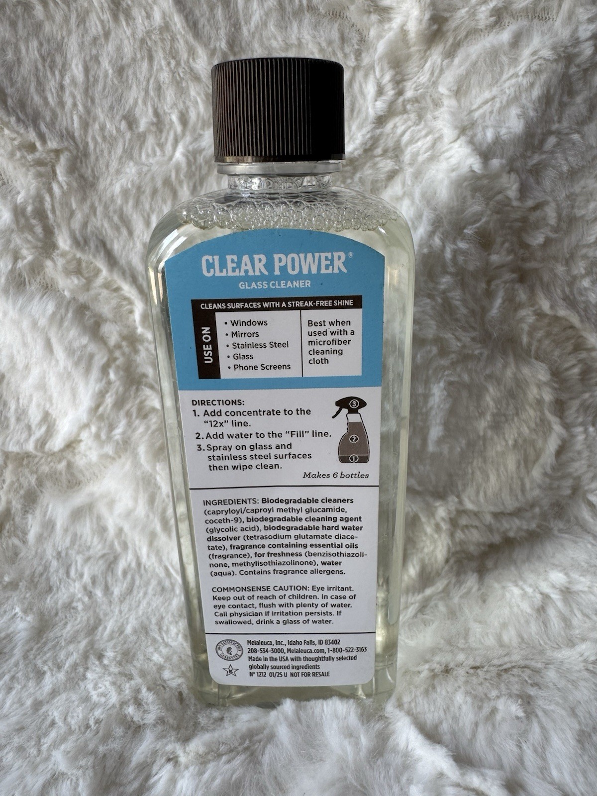 NEW Melaleuca Ecosense Clear Power 12 8 Oz Super Concentrate GLASS CLEANER