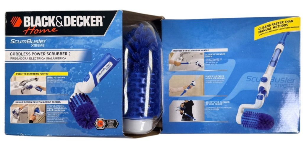 Black & Decker Home ScumBuster Xtreme Cordless Power Scrubber S700E, NEW SEALED!