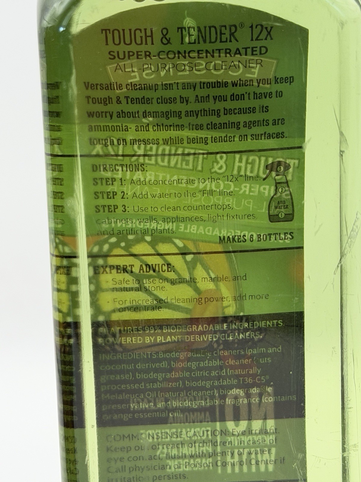Melaleuca Ecosense Tough & Tender All Purpose Cleaner 12X Concentrate 8Oz~SEALED
