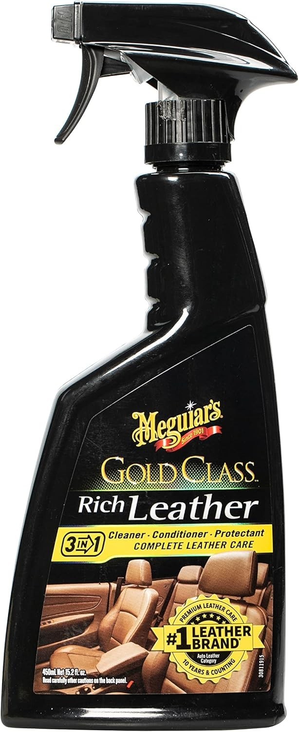 Gold Class Rich Leather Cleaner & Conditioner Spray with UV Protection – 15.2oz