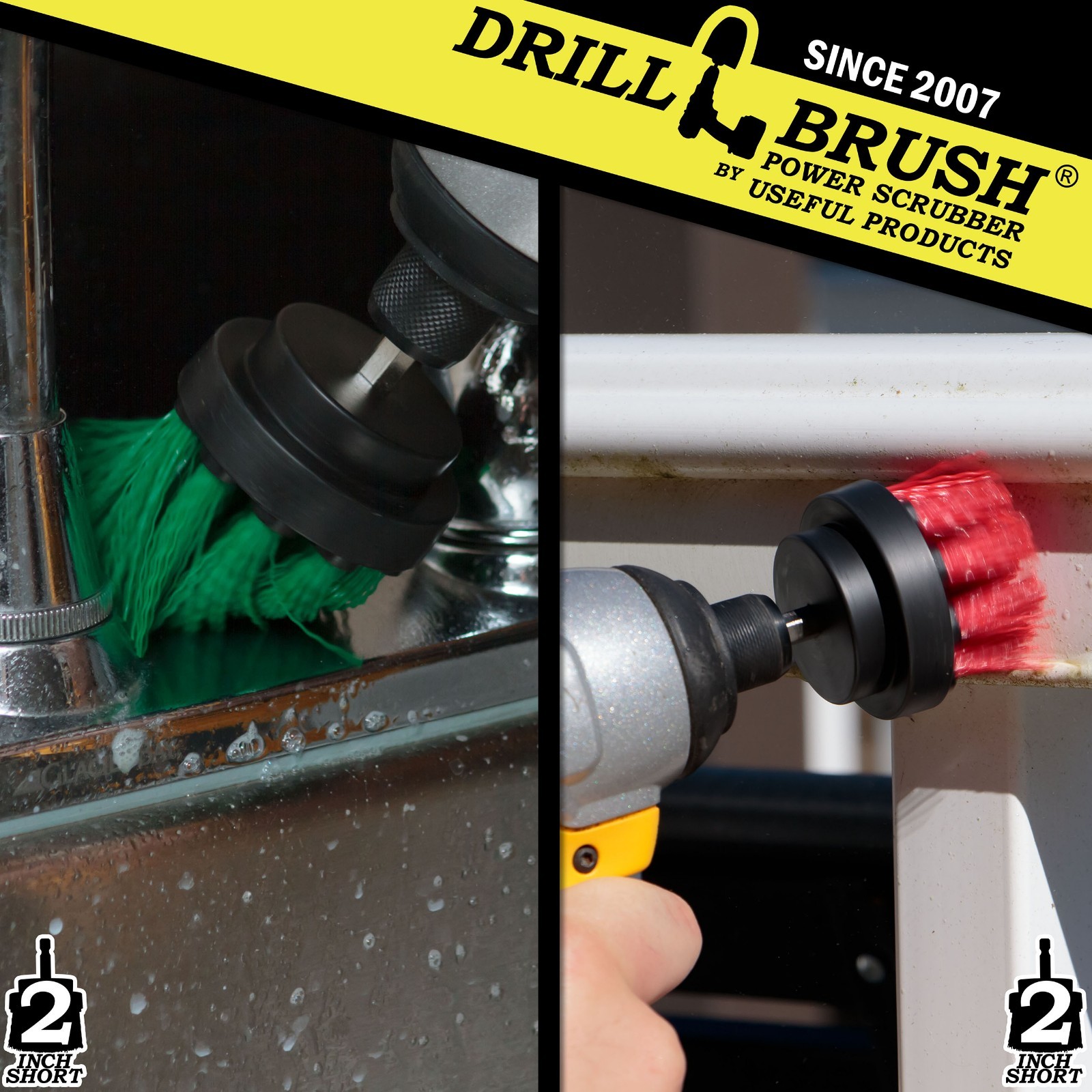 Drill Brush Cordless Drill Power Brushes – Indoor/ Outdoor -Kitchen/ Patio/ Deck
