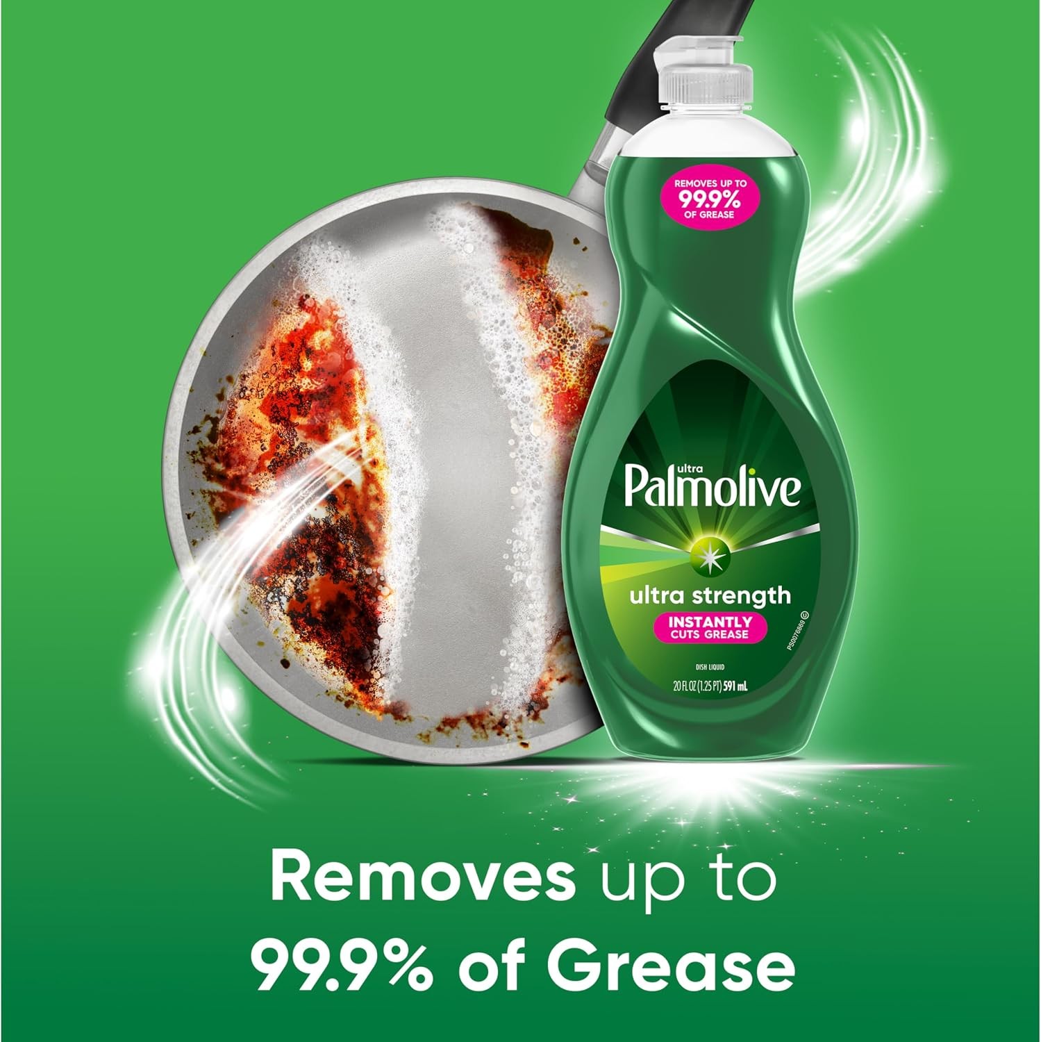 Palmolive Ultra Strength Liquid Dish Soap, Original Green, 20 Fluid Ounce