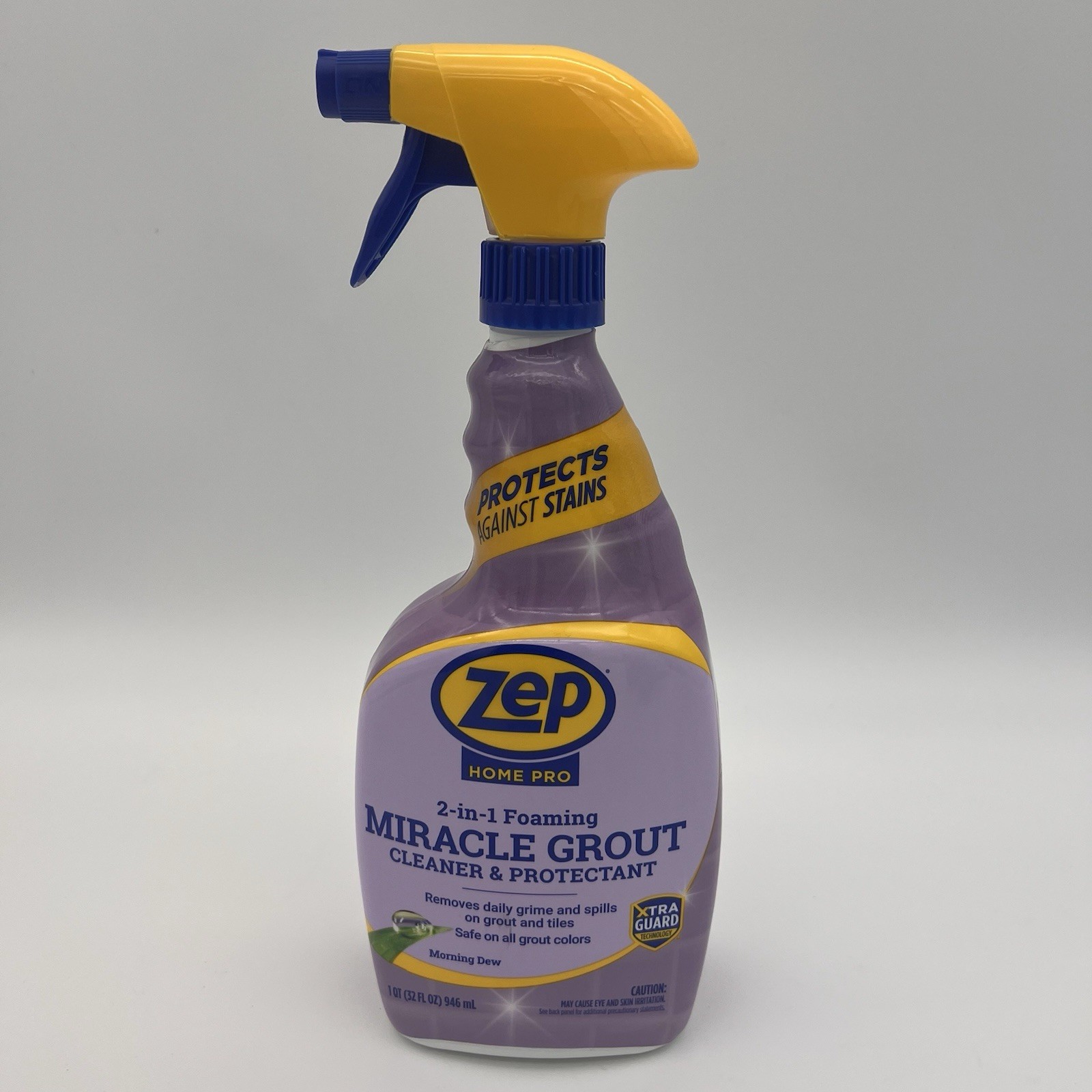 Home Pro 32oz Foaming Grout Cleaner & Protectant – Powerful 2-in-1 Formula