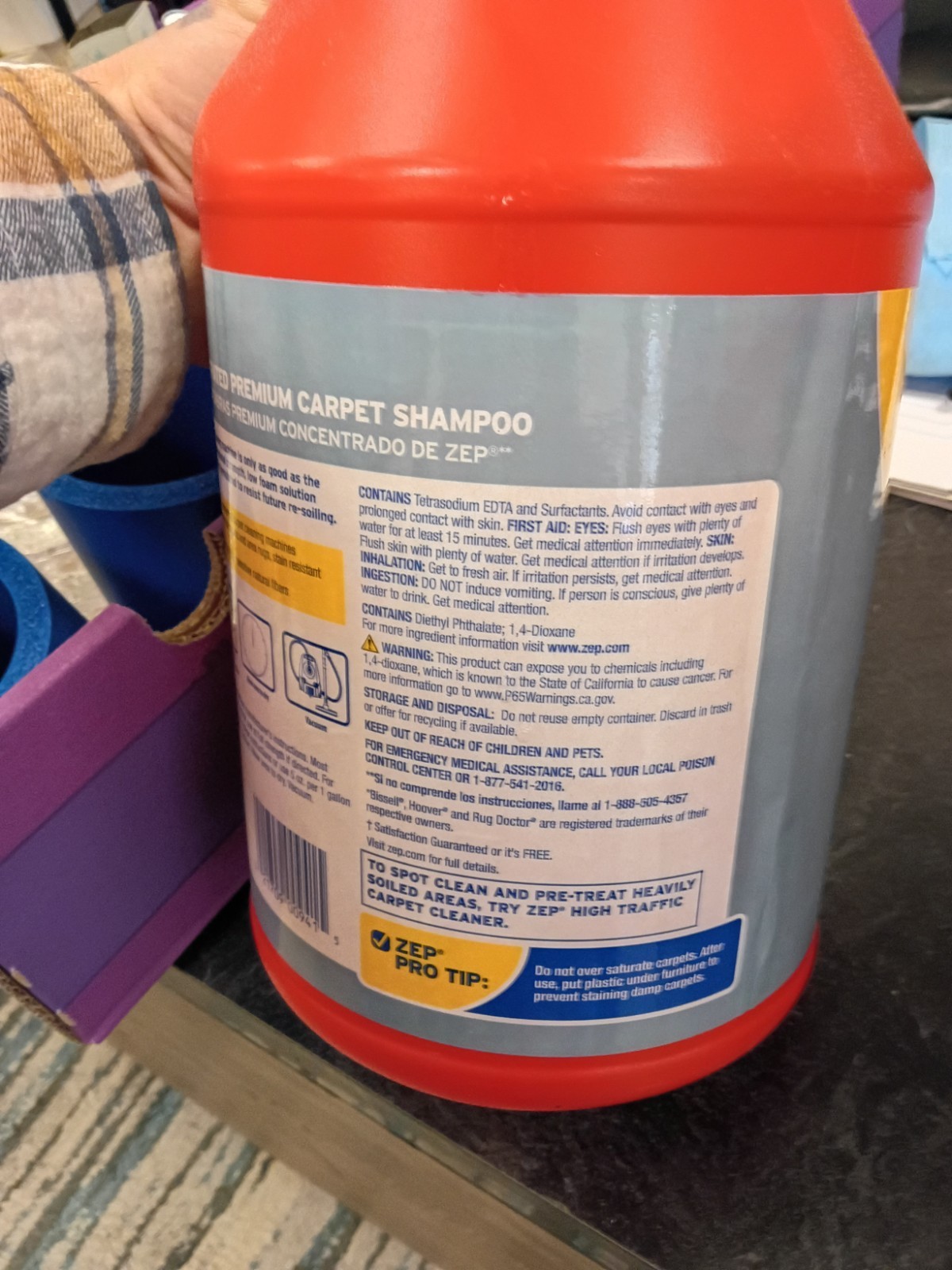 Zep Premium Carpet Cleaner Shampoo – 1 Gallon (Case of 2) ECZUPXC1282