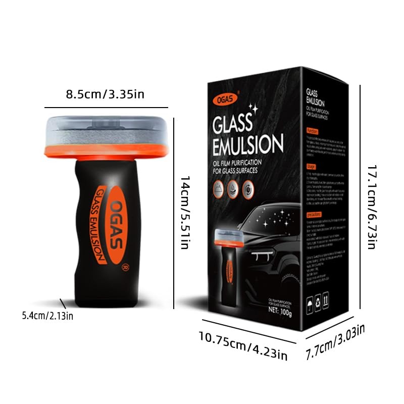 Oil Film Remover for Car Windshields & Windows Improve Clarity & Safety