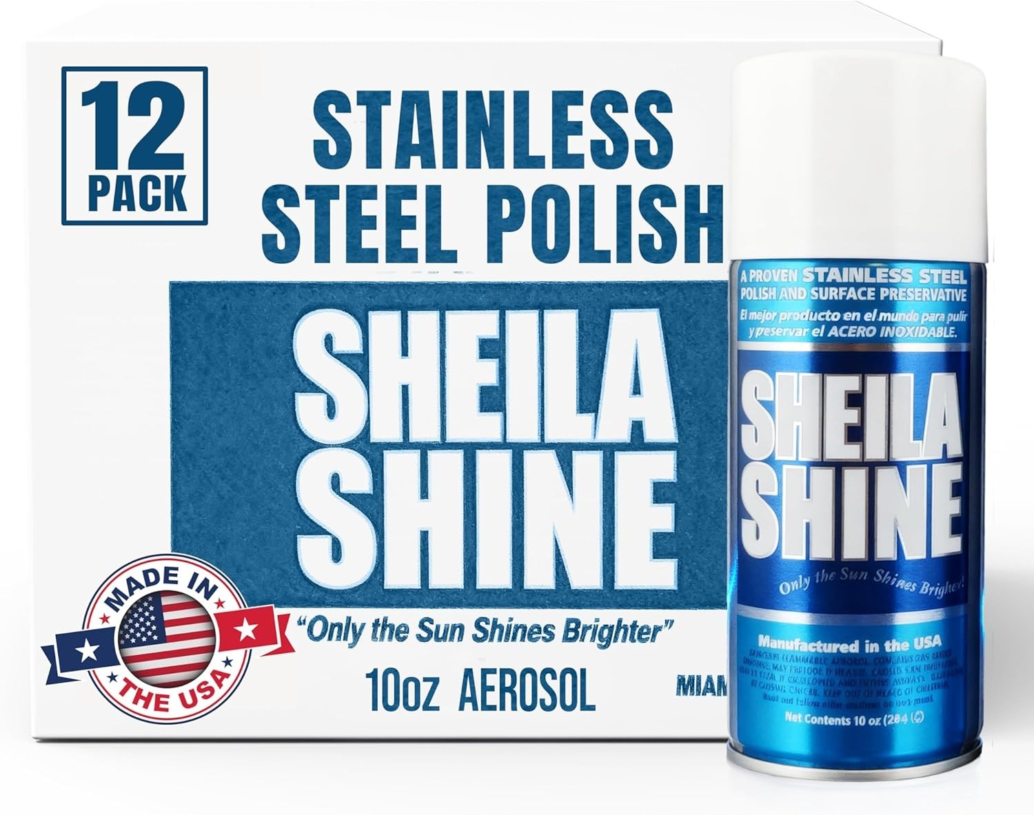 12-Pack 10oz Stainless Steel Cleaner – Effortless Shine & Protection for Home