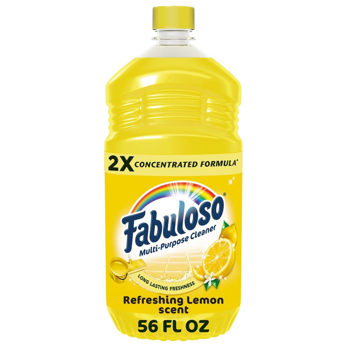 56 fl oz 2X Concentrated Lemon Multi-Purpose Floor Cleaner Household Supply