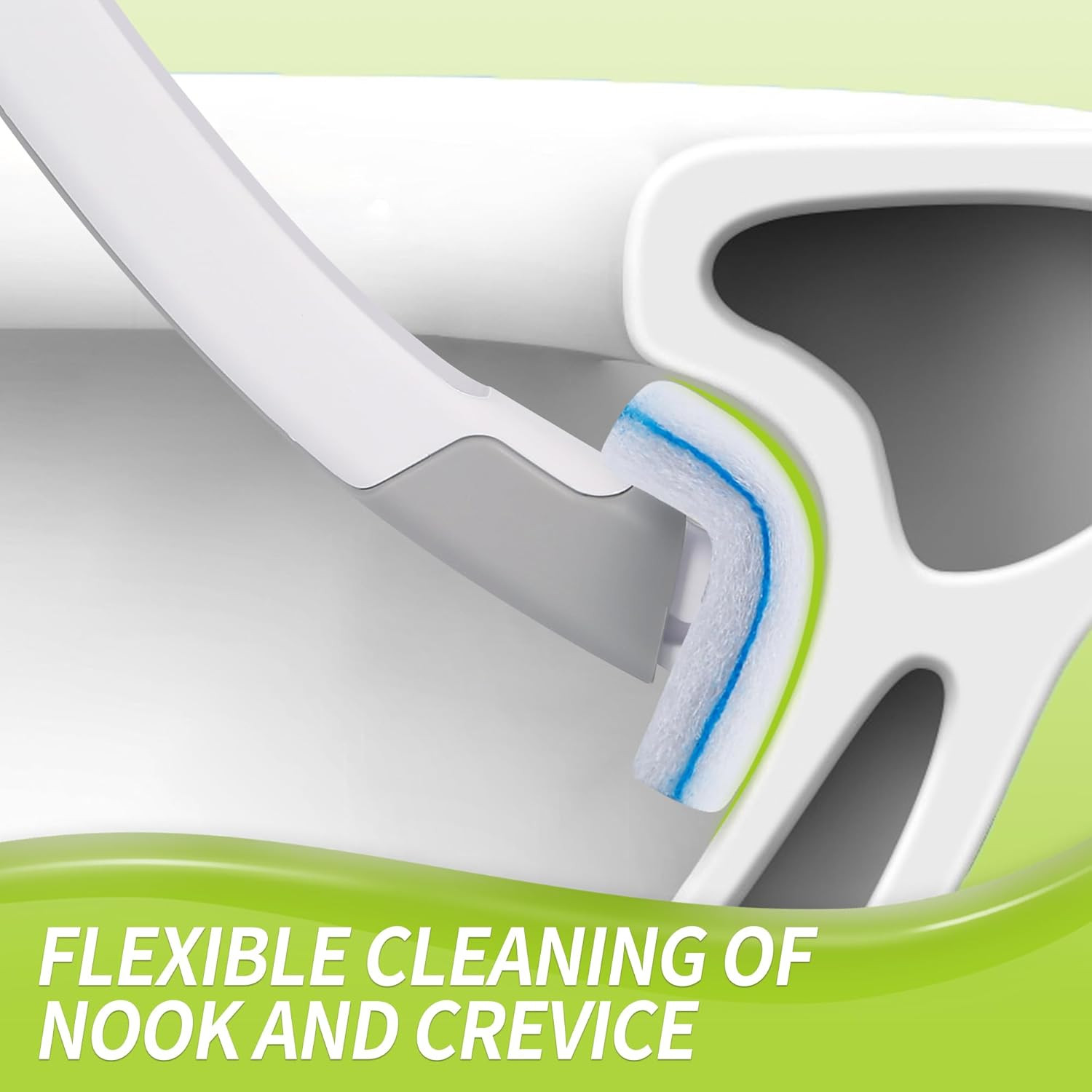 IVYROLL Toilet Bowl Cleaner Wand Refills Compatible with CLOROX, 21 Count Dispos
