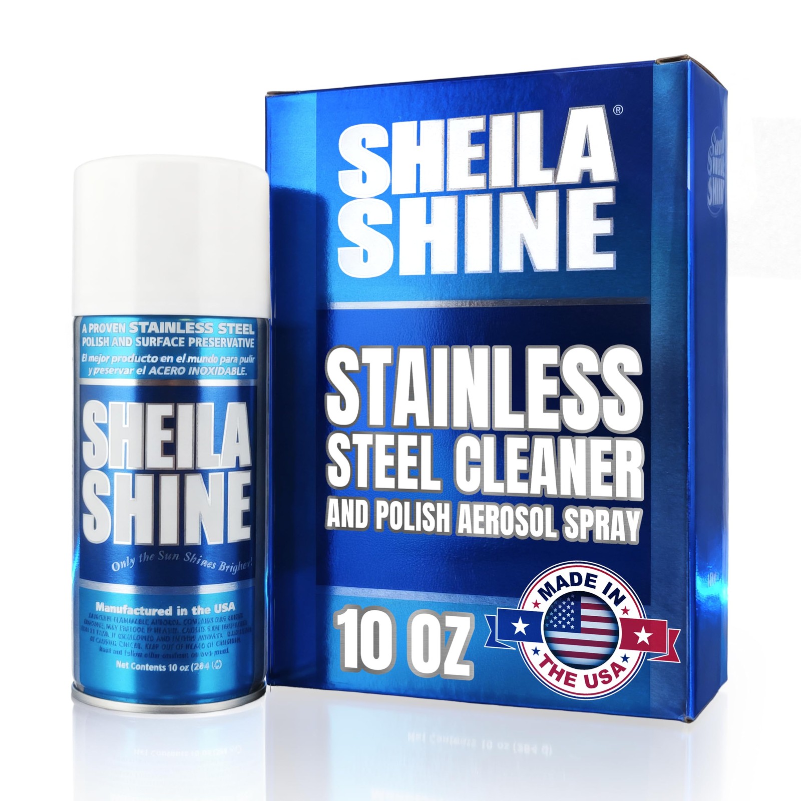 Sheila Shine 10oz Stainless Steel Cleaner and Polish – Cleans, Polishes & Pro…