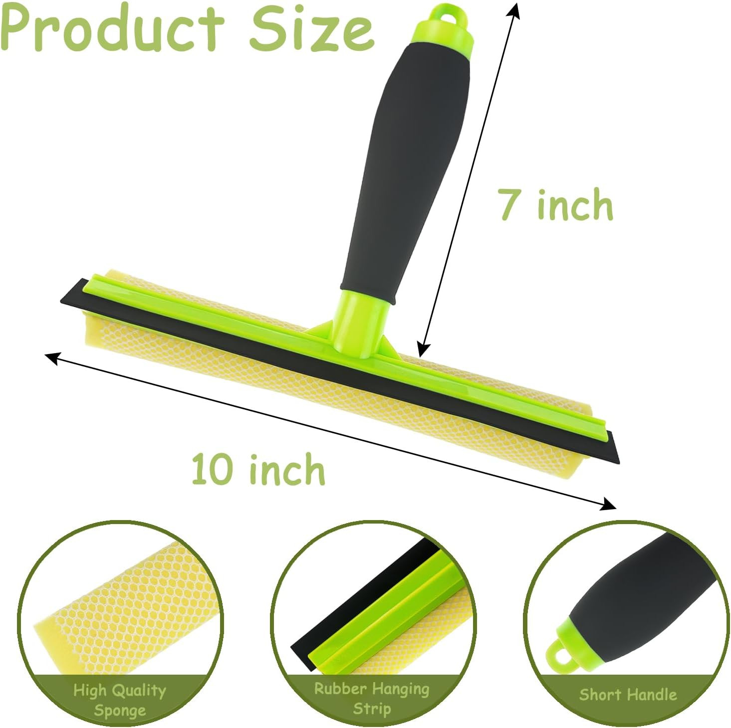 Shower Squeegee Window Squeegee Cleaner for Shower Doors Glass, 2 in 1 Window