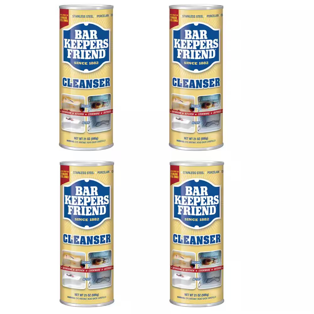 Bar Keepers Friend 21 oz. All-Purpose Cleaner and Polish (4-Pack)