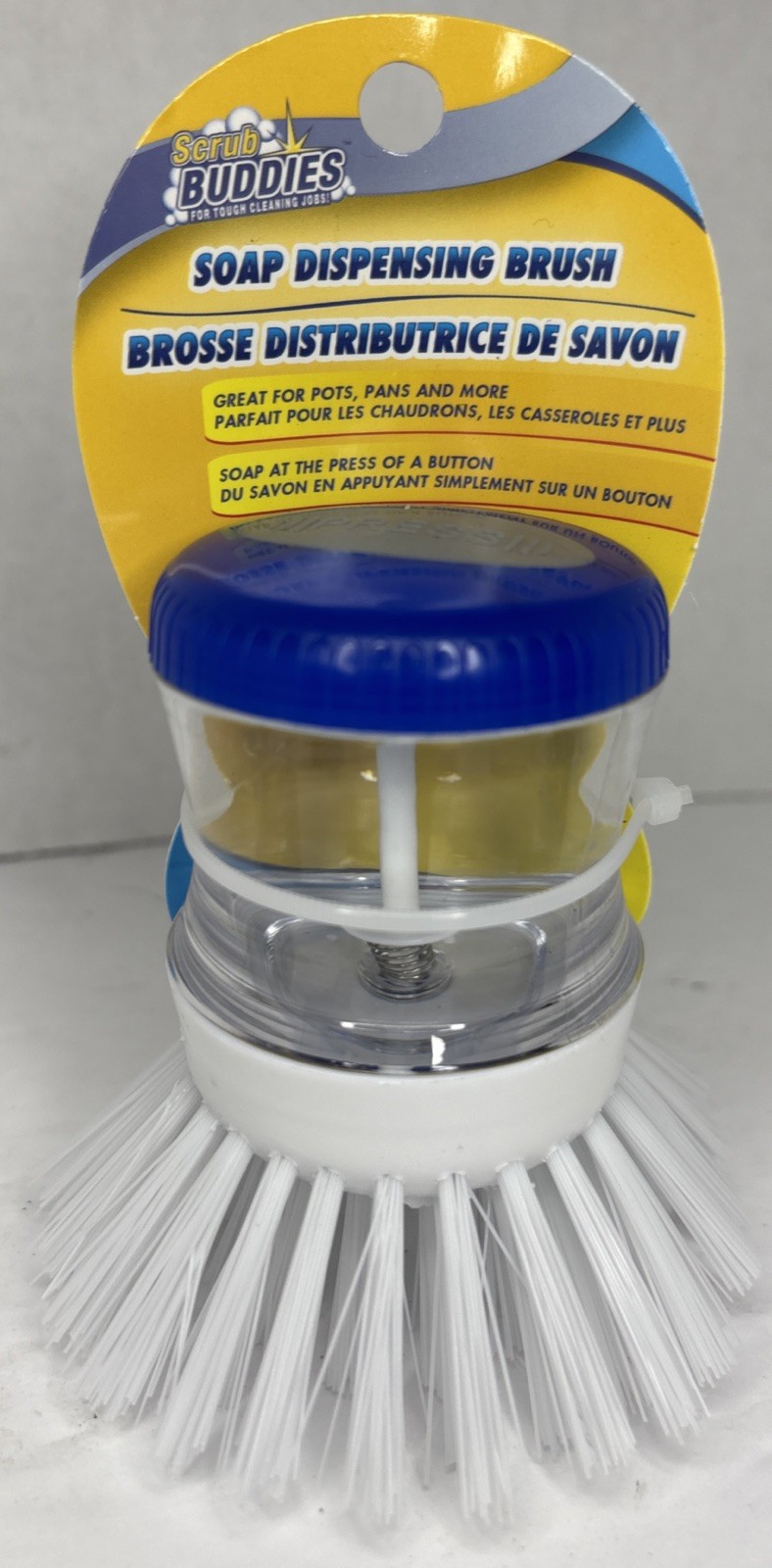 Scrub Buddies For TOUGH Jobs—Soap Dispensing Palm Brush—NEW—SHIPS IN 24 HOURS—