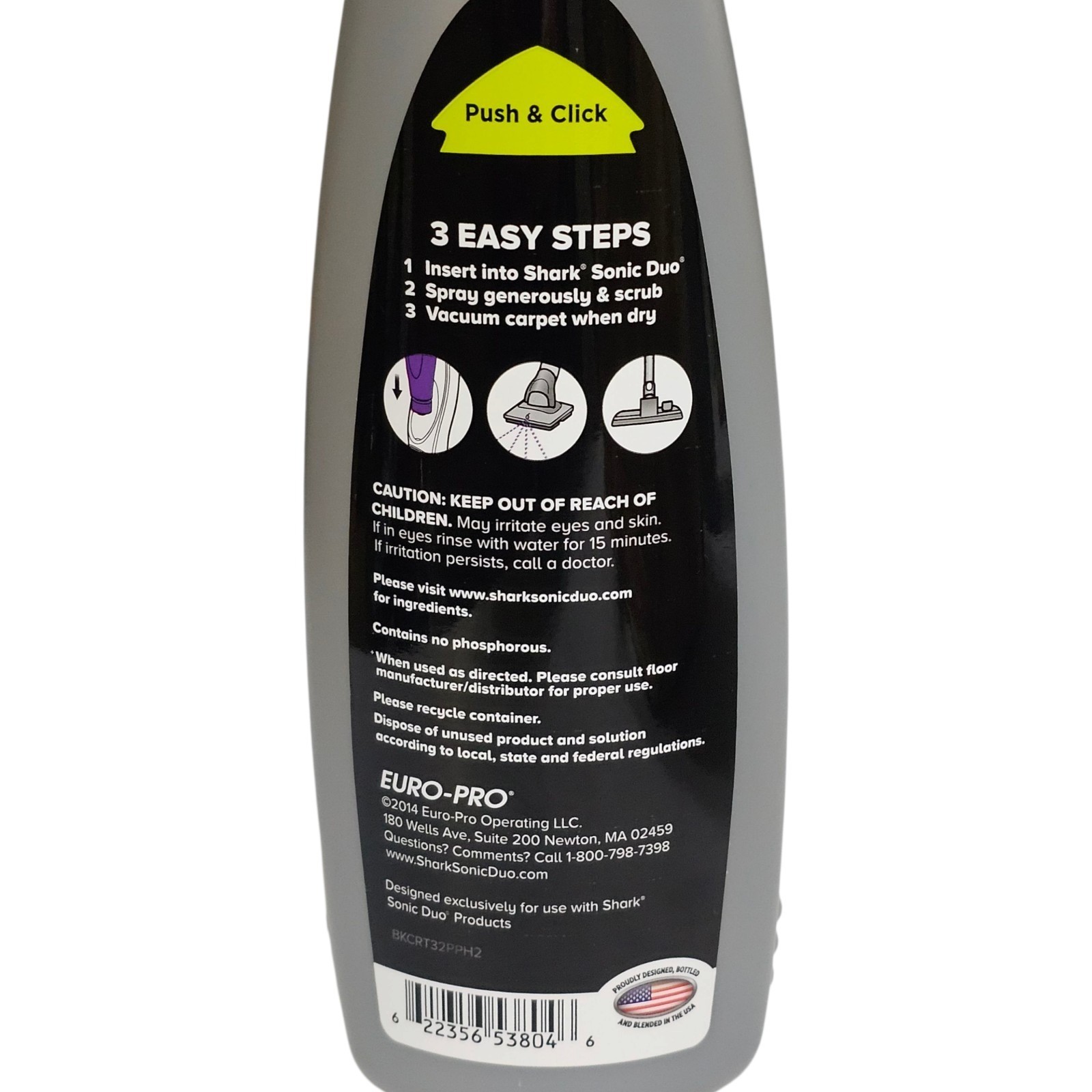 Shark Carpet Buddy No Rinse Carpet Cleaner English Lavender 32oz New, NOT SEALED
