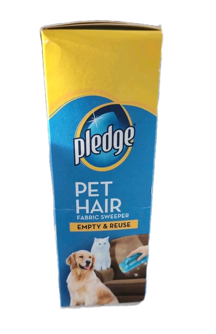 Pledge Fabric Sweeper Pet Hair Multi Use Reusable Traps Cat & Dog Fur Reuse NEW