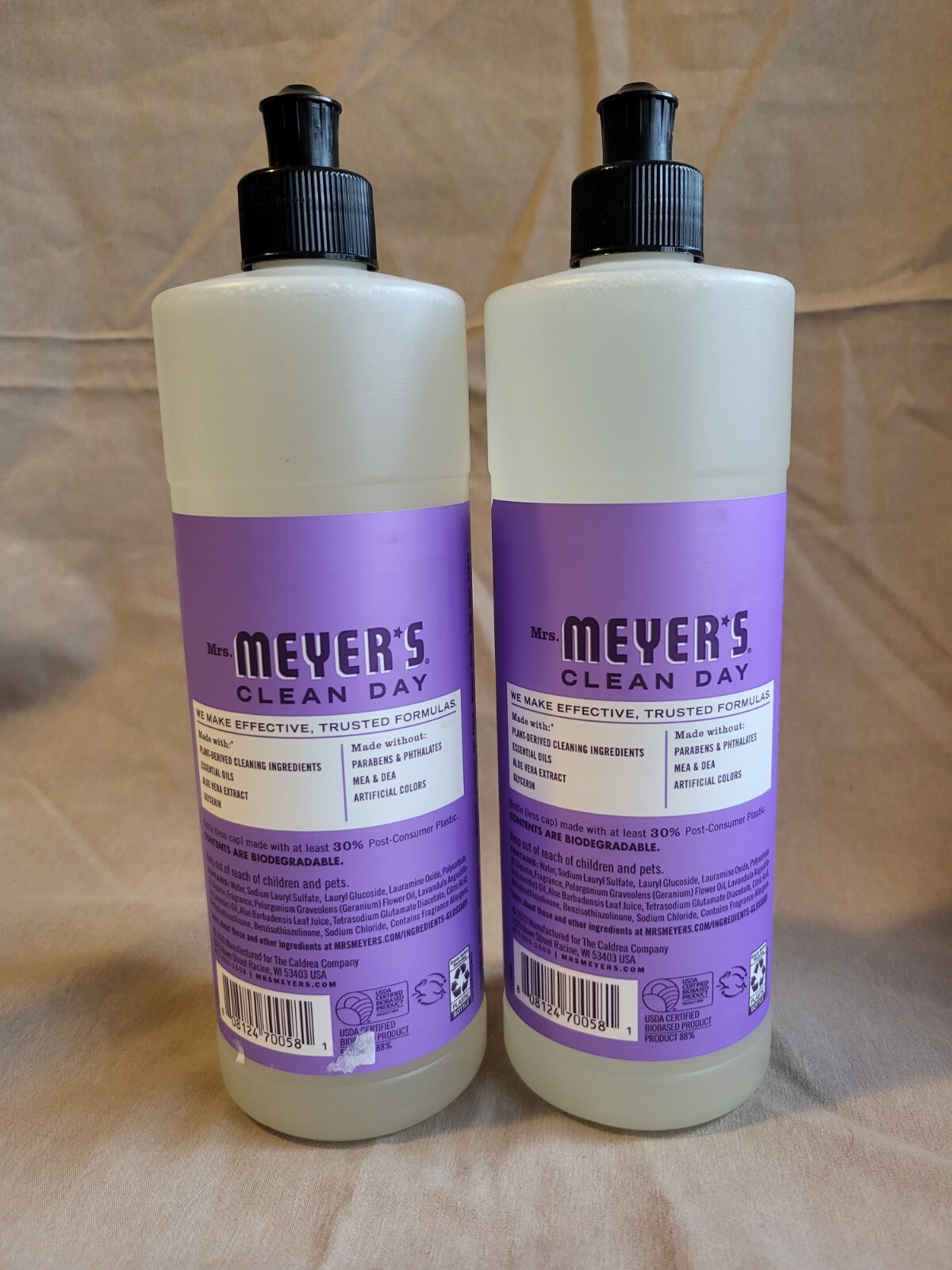Mrs. Meyer’s Clean Day Dish Soap Lilac Lot Of 2 16oz