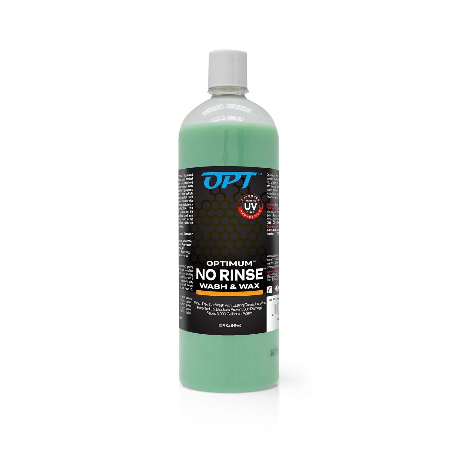 Optimum No Rinse Wash and Wax with Carnauba Wax Rinseless Car Wash No Rinse