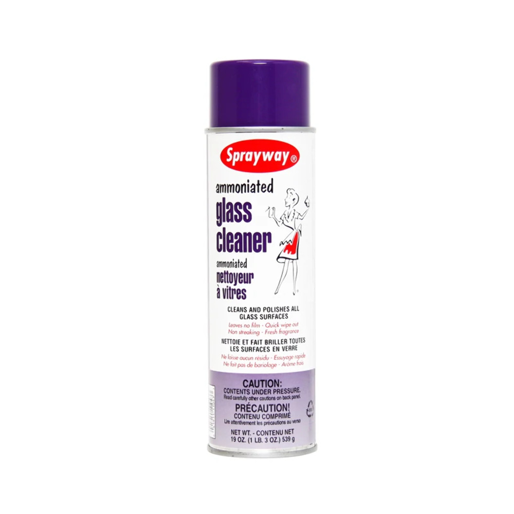 Sprayway Ammoniated Glass Cleaner 19 oz SW043 Streak Free Window Car Mirror Boat