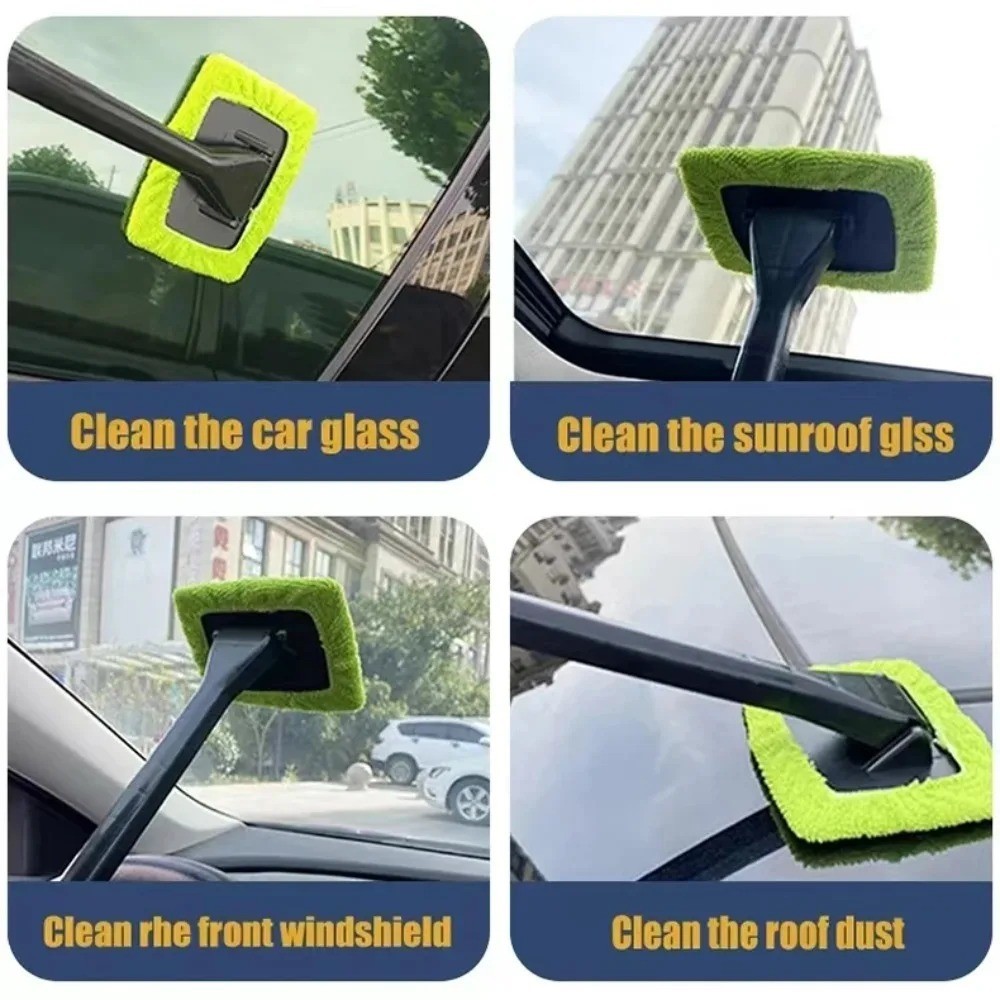 New Microfiber Car Wiper Cleaner Glass Brush Window Windshield Cleaning Tool
