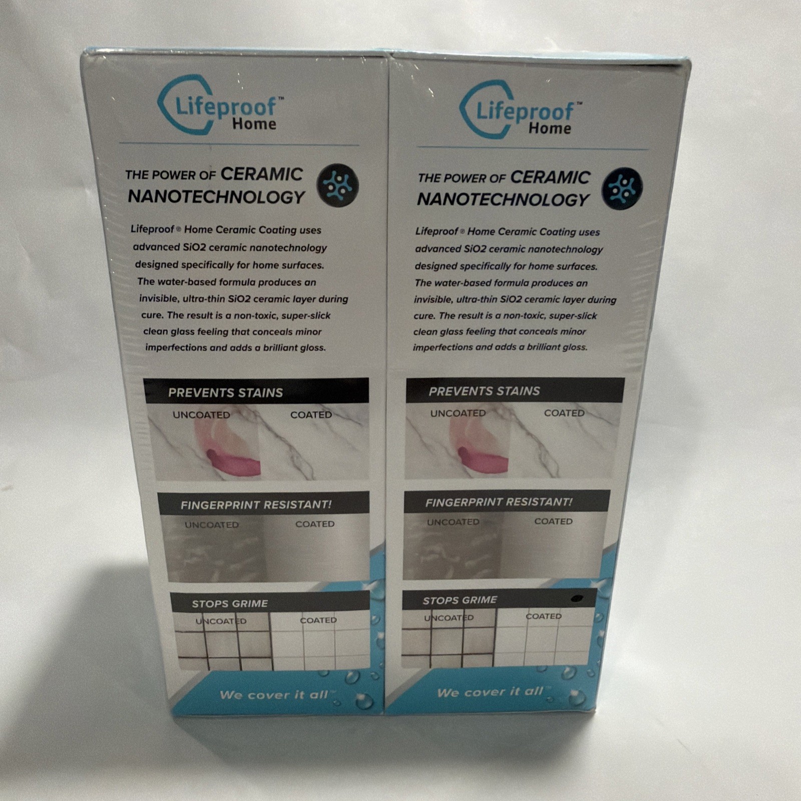 Lifeproof Home Multi-Surface Ceramic Coating 8 oz Kit Set Of 2 New & sealed A12
