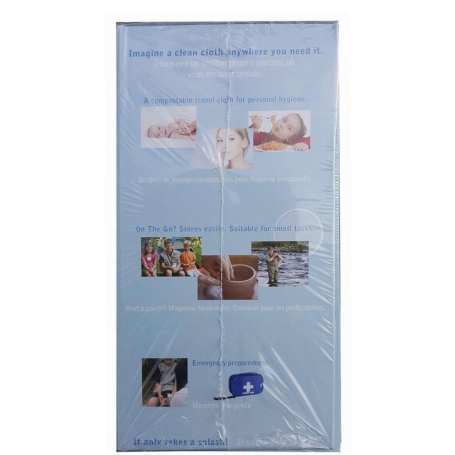 WYSI Multi-Purpose Expandable Wipes Add Water Box of 1000 Compressed Tablets NEW