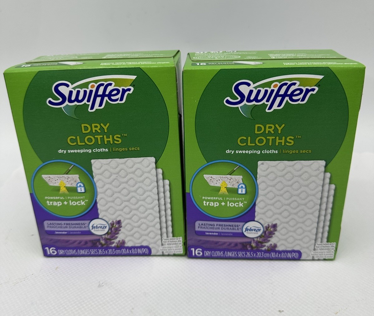 Swiffer Dry Sweeping Cloths Lavender Scent 16 Dry Cloths 2 Pack
