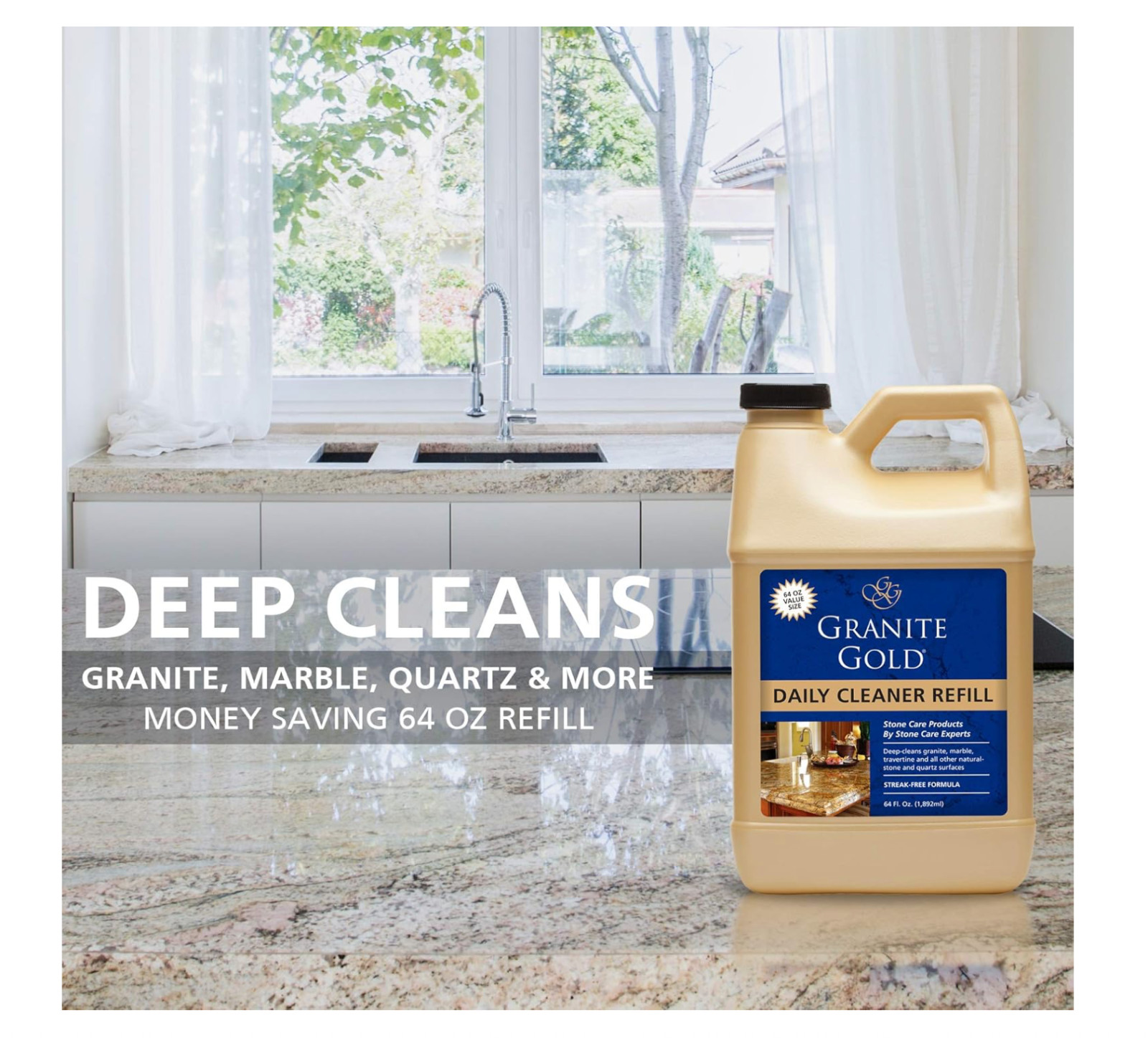 Granite Gold Citrus Scent Daily Cleaner Refill 64 oz. Liquid