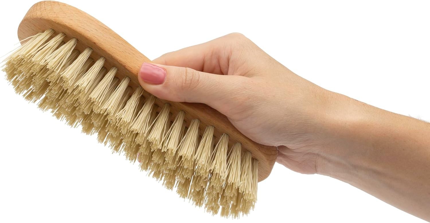 Versatile Hand-Held Scrub Brush for Floors & Walls – Durable Nylon Bristles