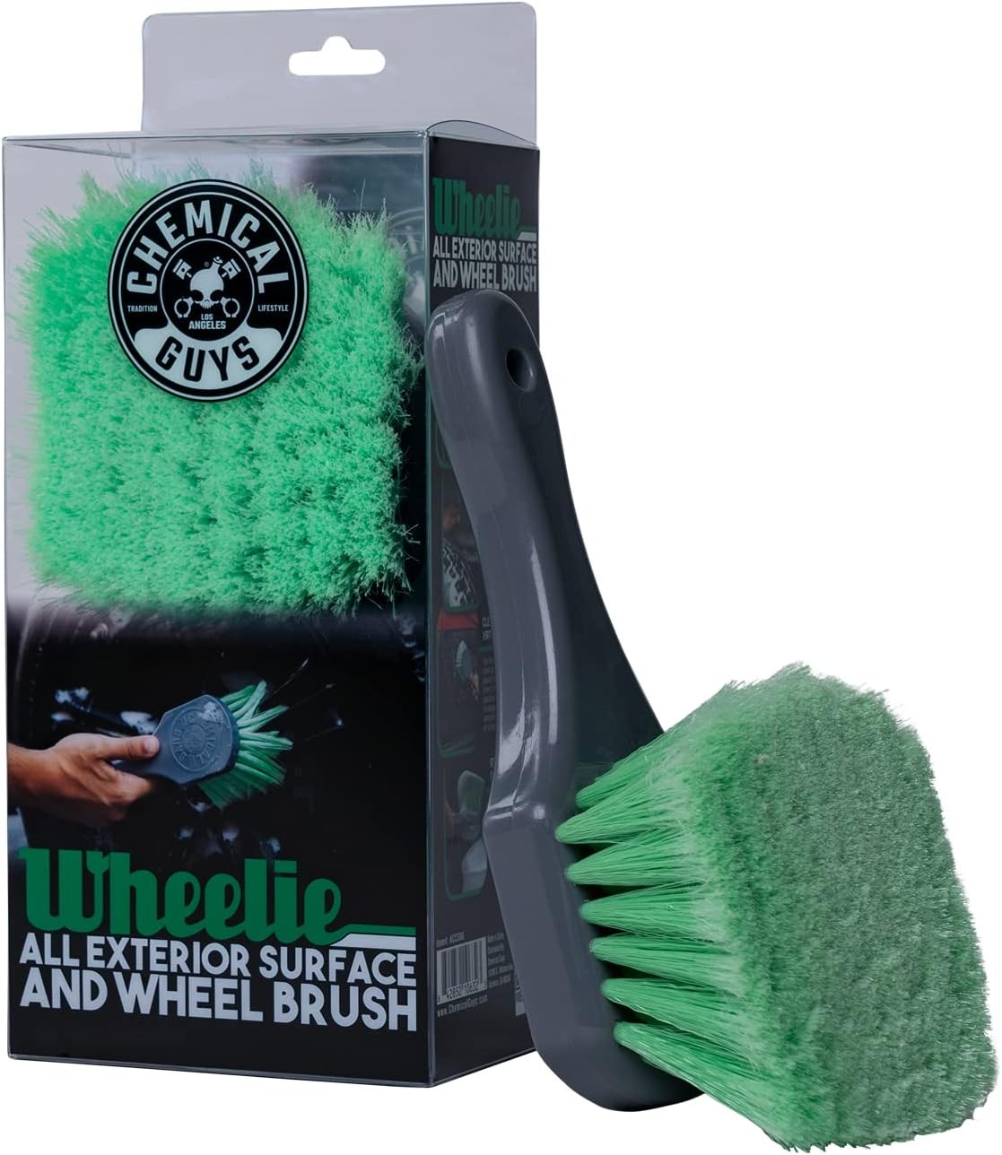 Chemical Guys Wheelie All Exterior Surface and Wheel Brush, Wheel Cleaner Brush