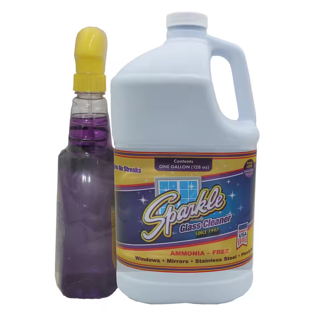 161.8Oz. Glass Cleaner Spray Bottle and Refill Combo Pack