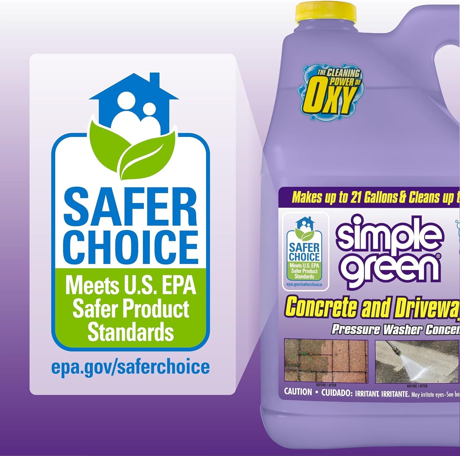Biodegradable Oxy Solve Pressure Washer Cleaner – 128 Fl. Oz., Effective & Safe