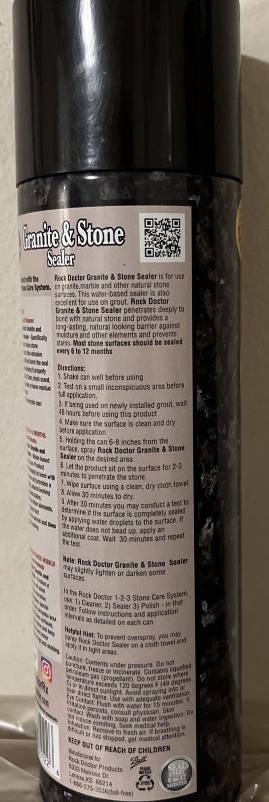 Granite Sealer Marble Countertop Rock Doctor Stone Care Seals Protects 21 oz