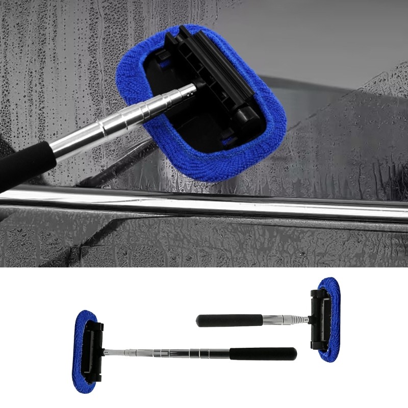Adjustable Telescopic Car Wash Brush Kit Mop Long Handle Vehicle Cleaning Tool