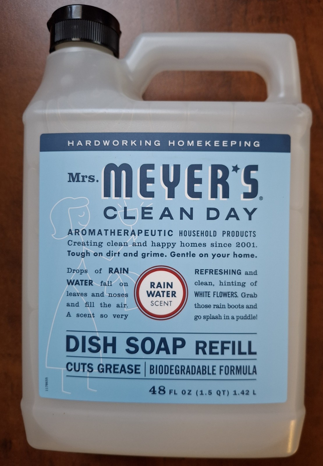 Mrs. Meyers Clean Day Refreshing Rain Liquid Dish Soap Refill 48oz