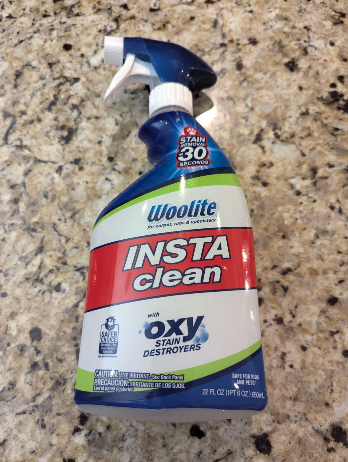 Woolite Insta Clean Oxy Stain Destroyers Stain Removal Carpet Cleaner 22 fl oz