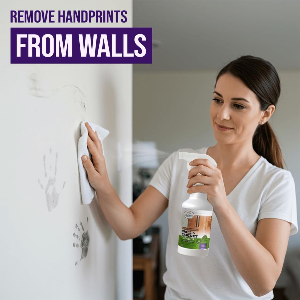 Multipurpose Lavender Wall Cleaner Spray – 24oz Stain Remover for Home Surfaces