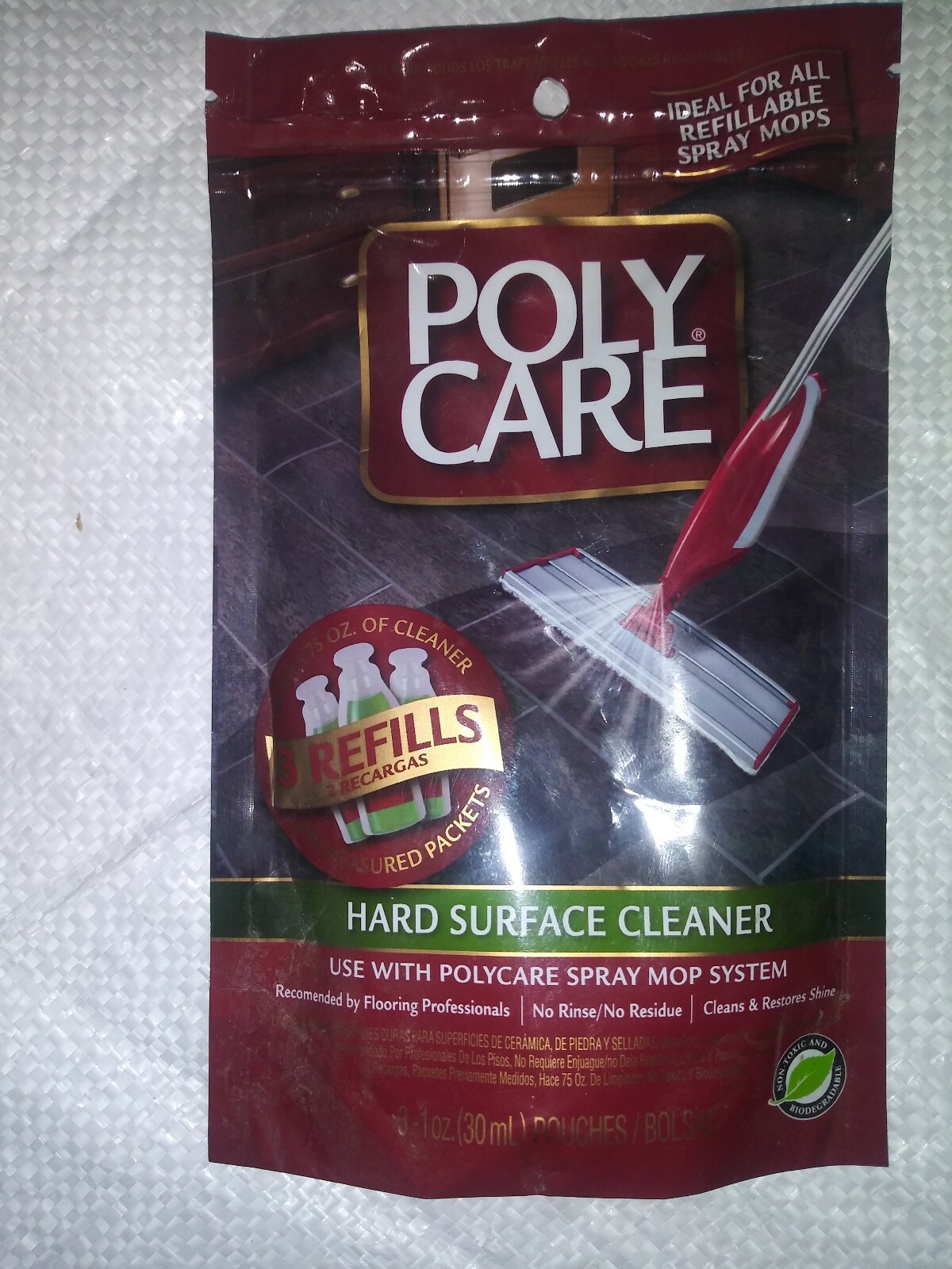 Polycare Hard Surface Cleaner Refill use with Polycare Spray Mop System