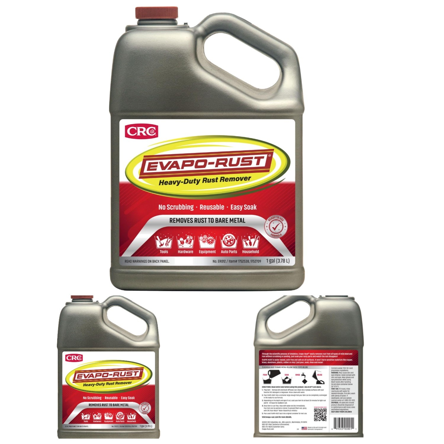 Professional Grade 128 oz. Rust Cleaner – Non-Toxic, Safe for Auto Parts & Tools