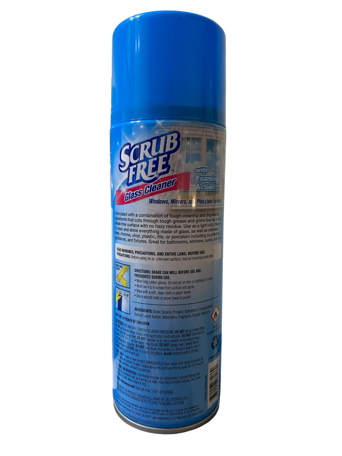 Scrub Free All Purpose Glass Cleaner with Foaming Action Pack of 4