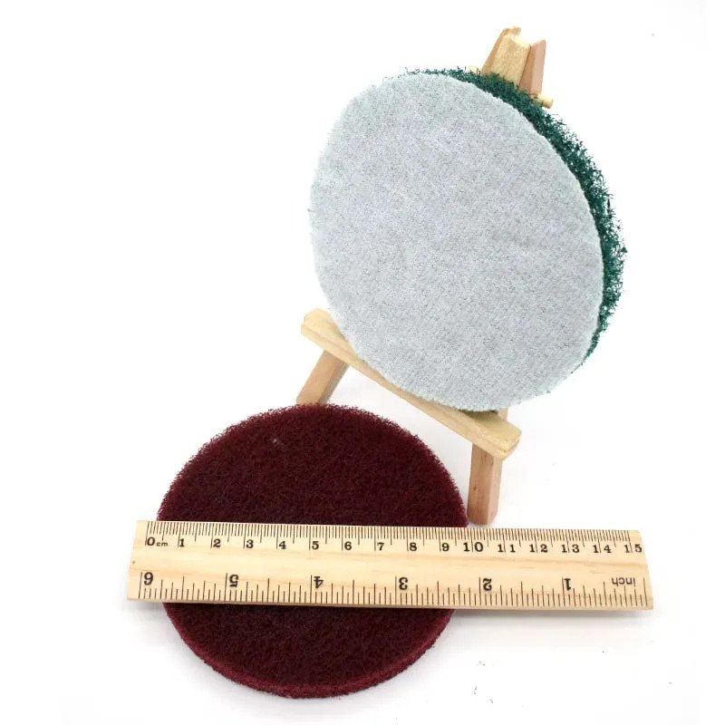 10pc 4″ Drill Power Brush Scouring Pad Tile Power Car Scrubbing Pad Cleaning Kit