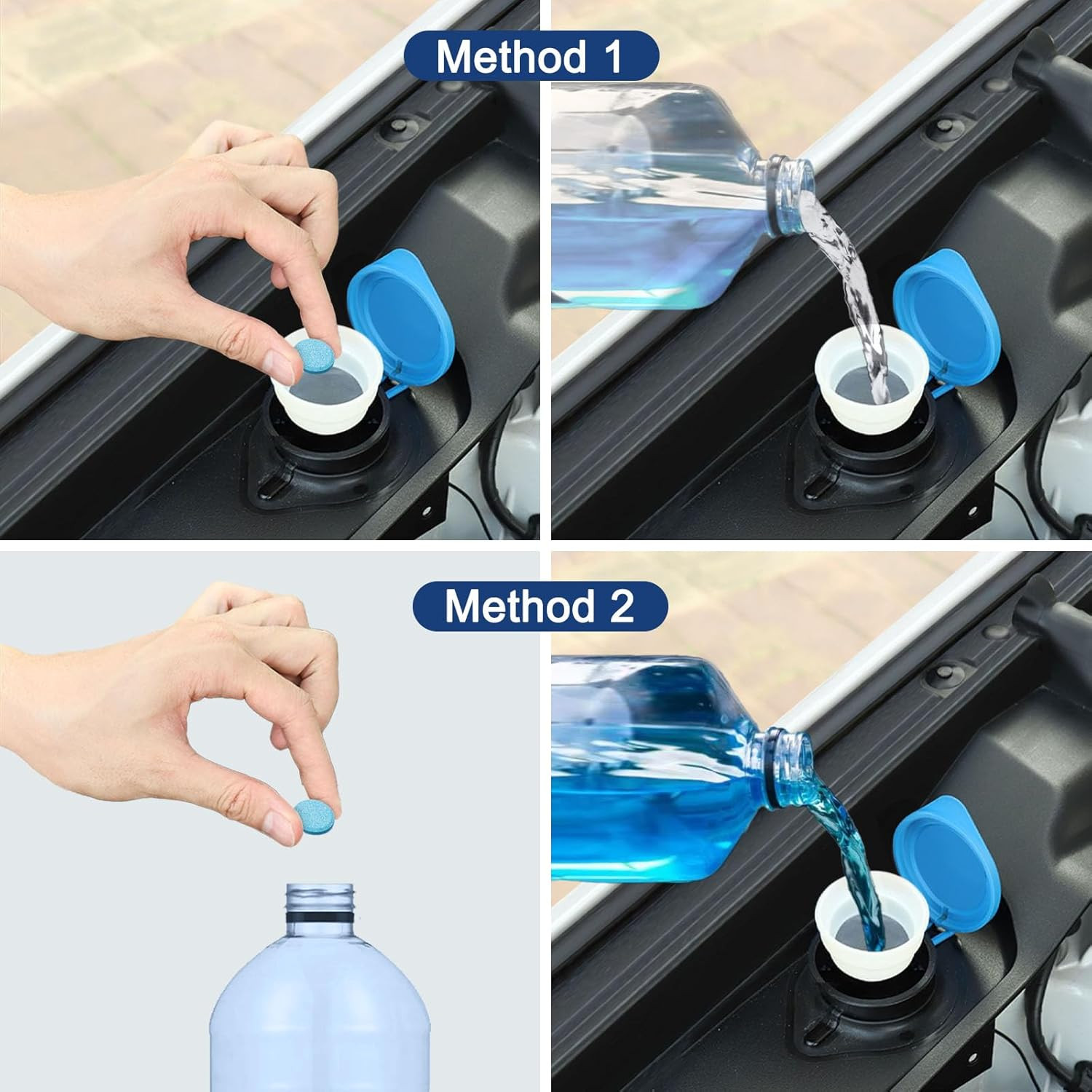 400 Effervescent Tablets for Car Windshield and Glass Cleaning