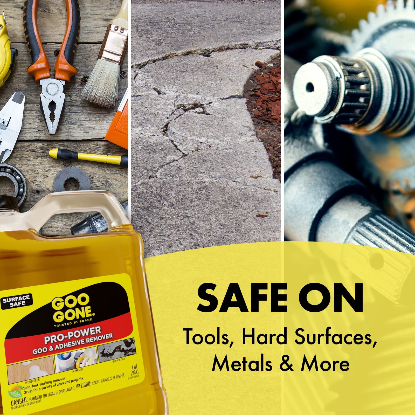 Goo Gone 16 oz. Pump – Removes stickers, grease, gum, tar, crayon & tape