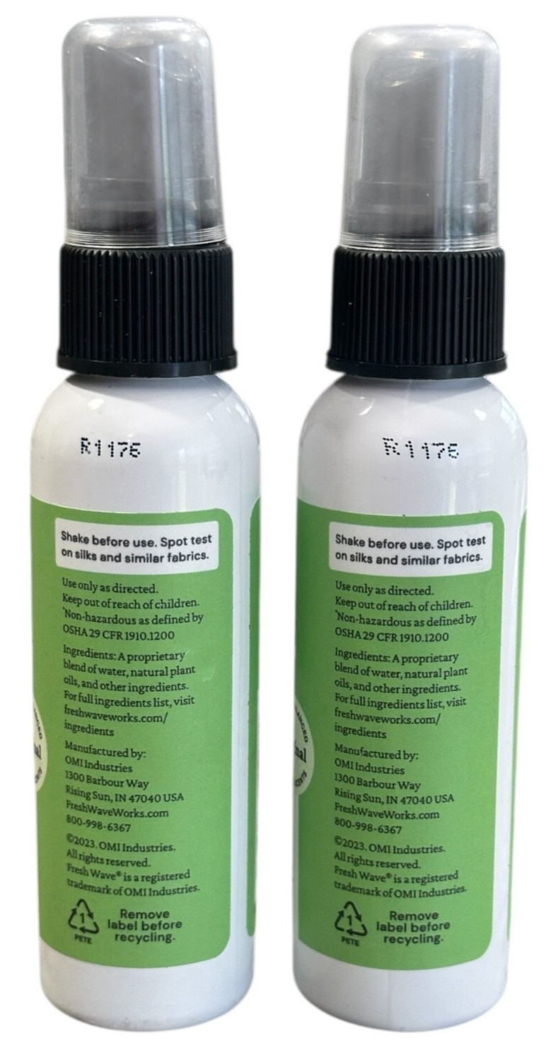 Fresh Wave Plant-Based Odor Eliminator Travel Spray, 2 oz. (2 Total)
