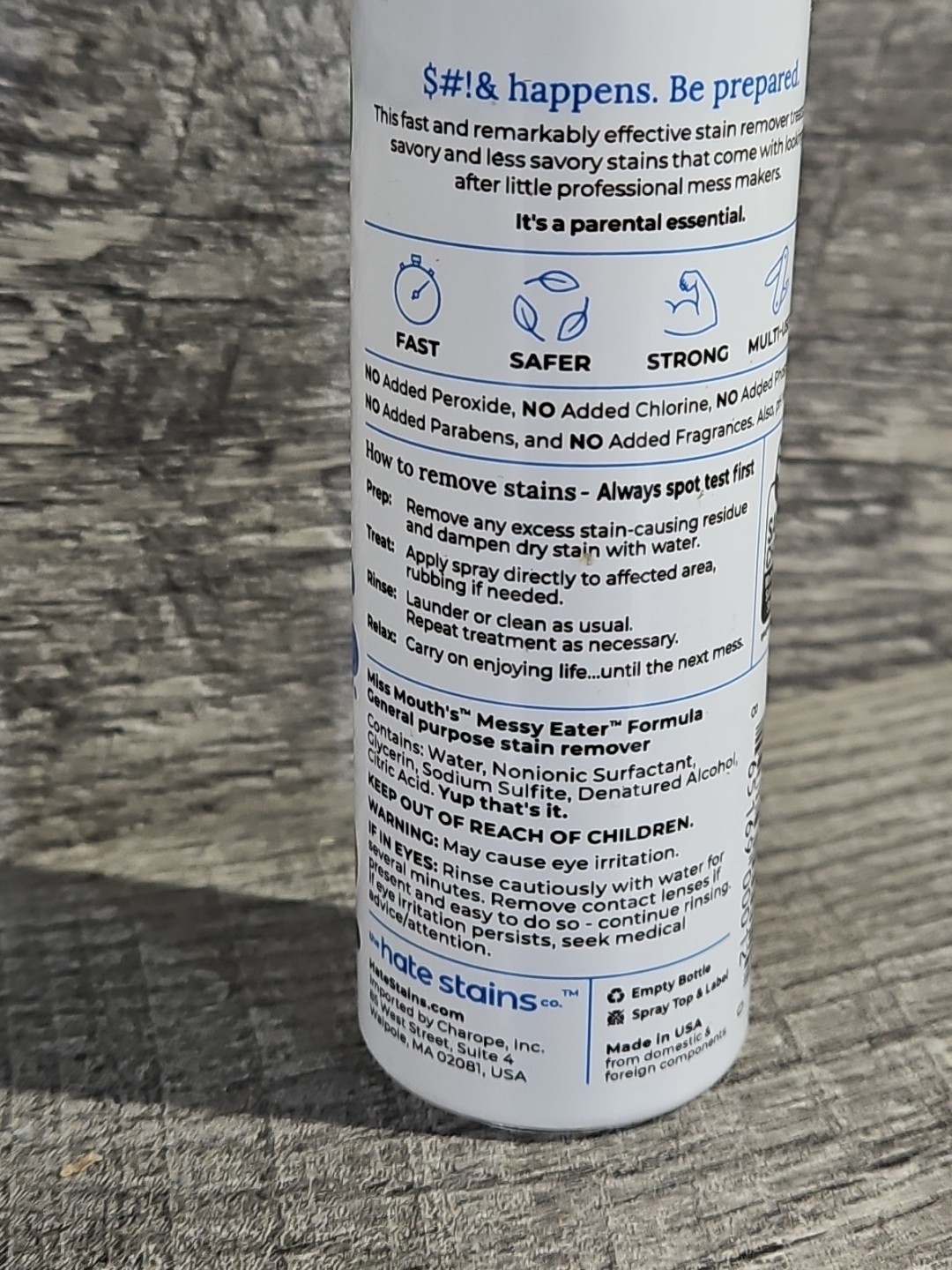 Miss Mouth’s Messy Eater Stain Treater Spray – 4oz Stain Remover – Newborn & …