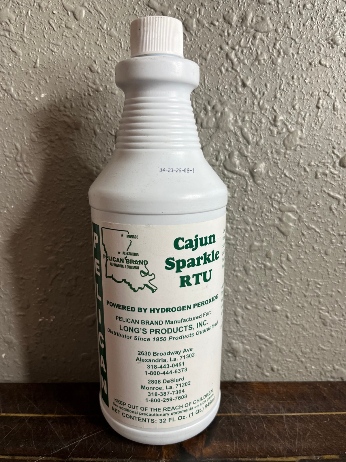 Cajun Sparkle RTU Hydrogen Peroxide Cleaning Solution 32 Fl Oz