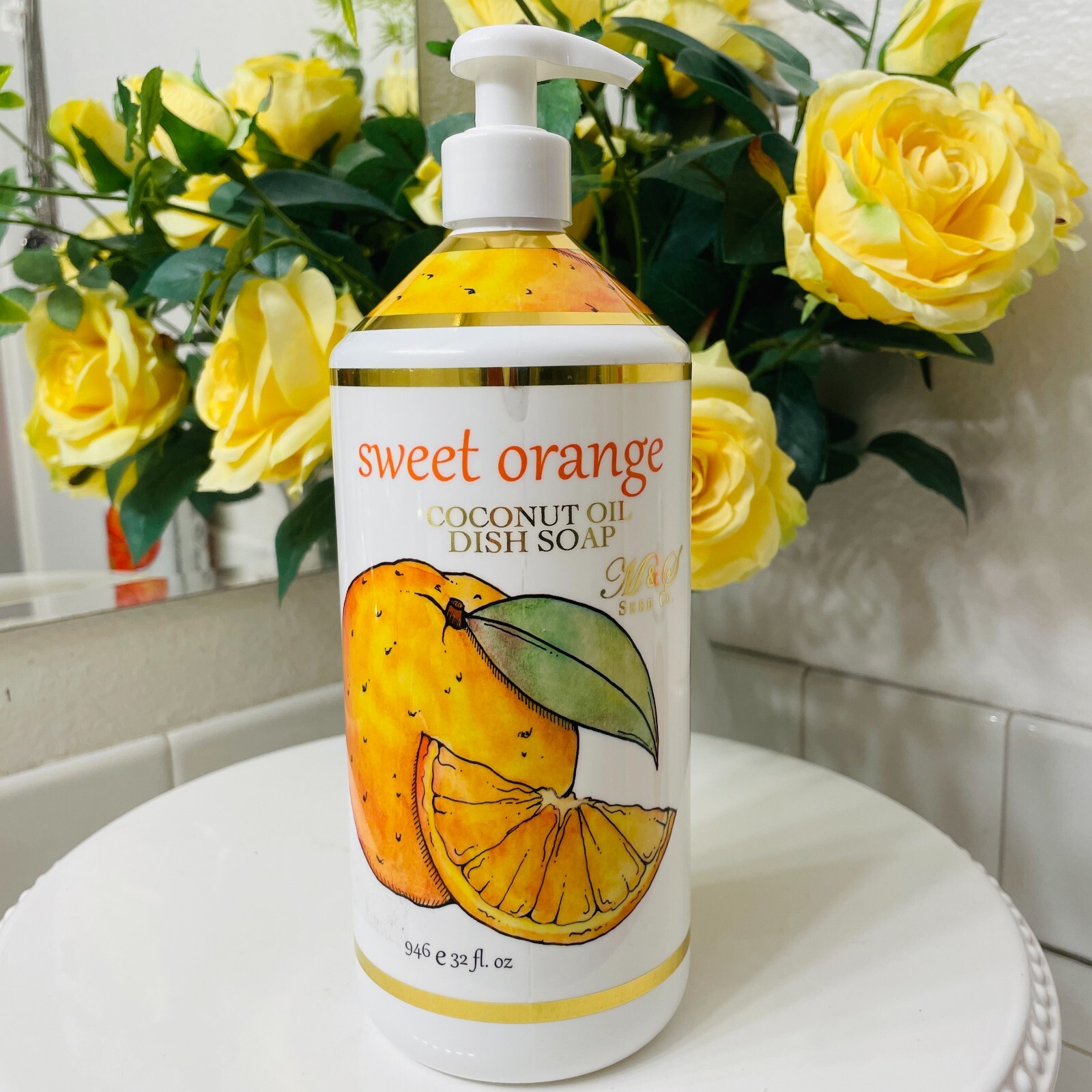 4X Home & Body Co Meyer Lemon Lime Verbena Sweet Orange Grapefruit Gel Dish Soap