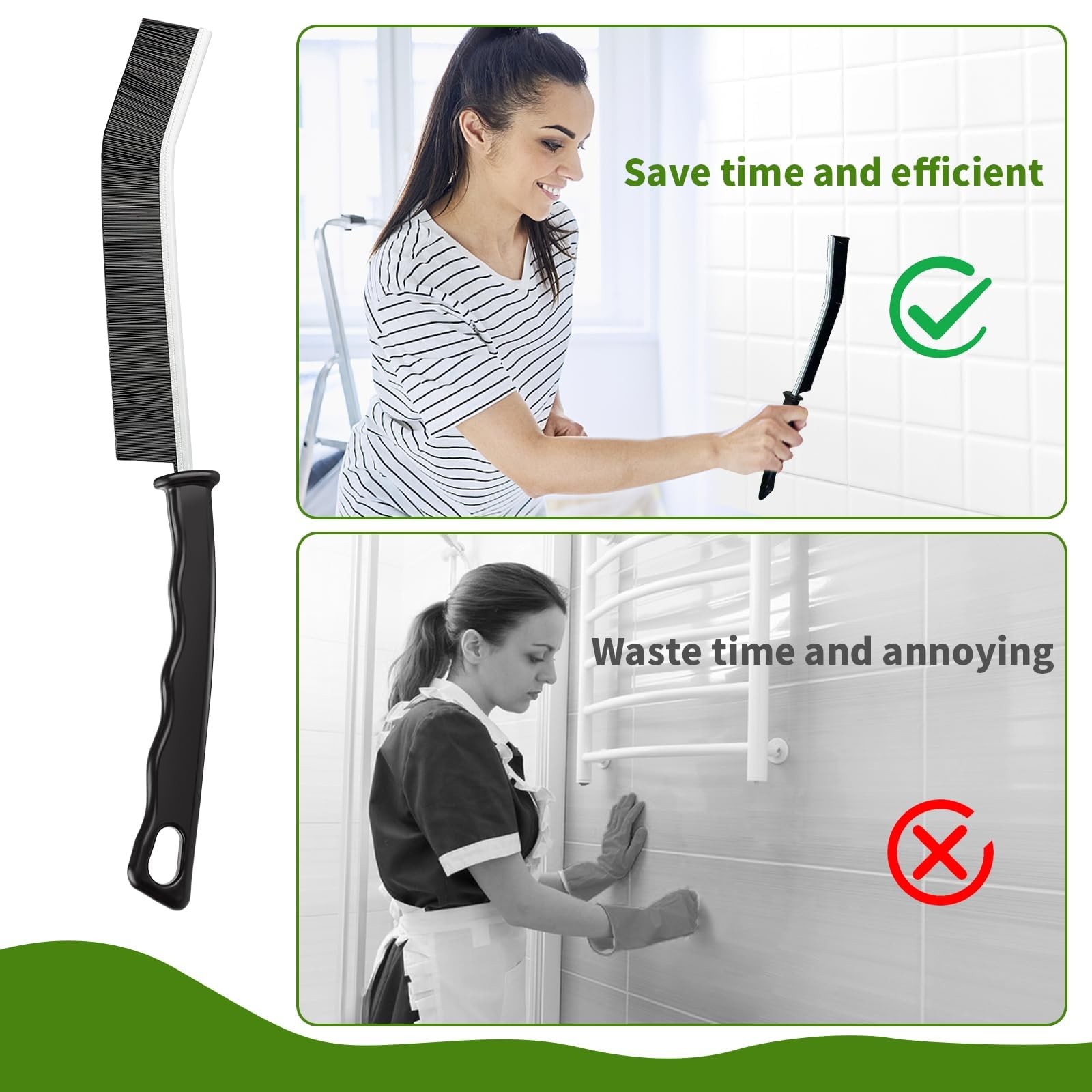 Crevice Cleaning Brush,12 Pcs Cleaning Supplies Cleaning Brush Tools,Hard Bri…