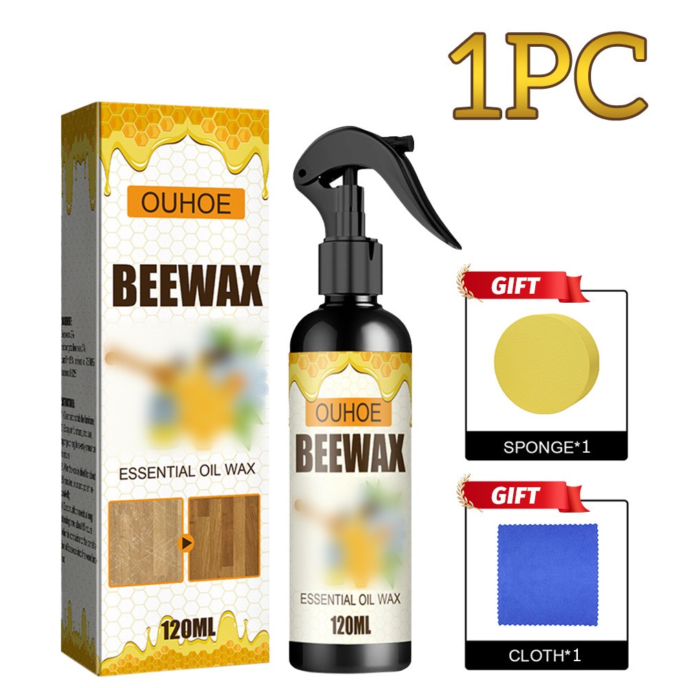 Bee Wax Furniture Polish Spray(Natural Micro-Molecularized Beeswax)w/ Tool 1Set