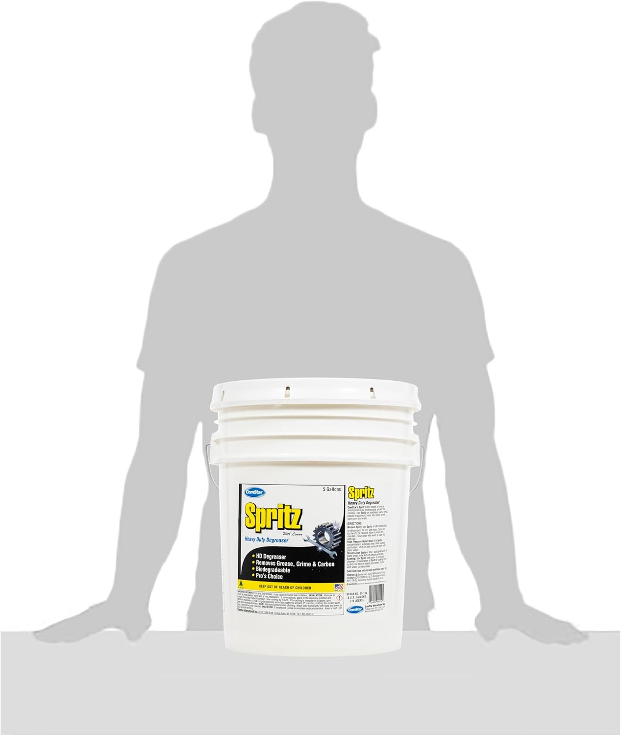 ComStar Spritz 5 Gal, Industrial Strength Degreaser for Tools & Machinery
