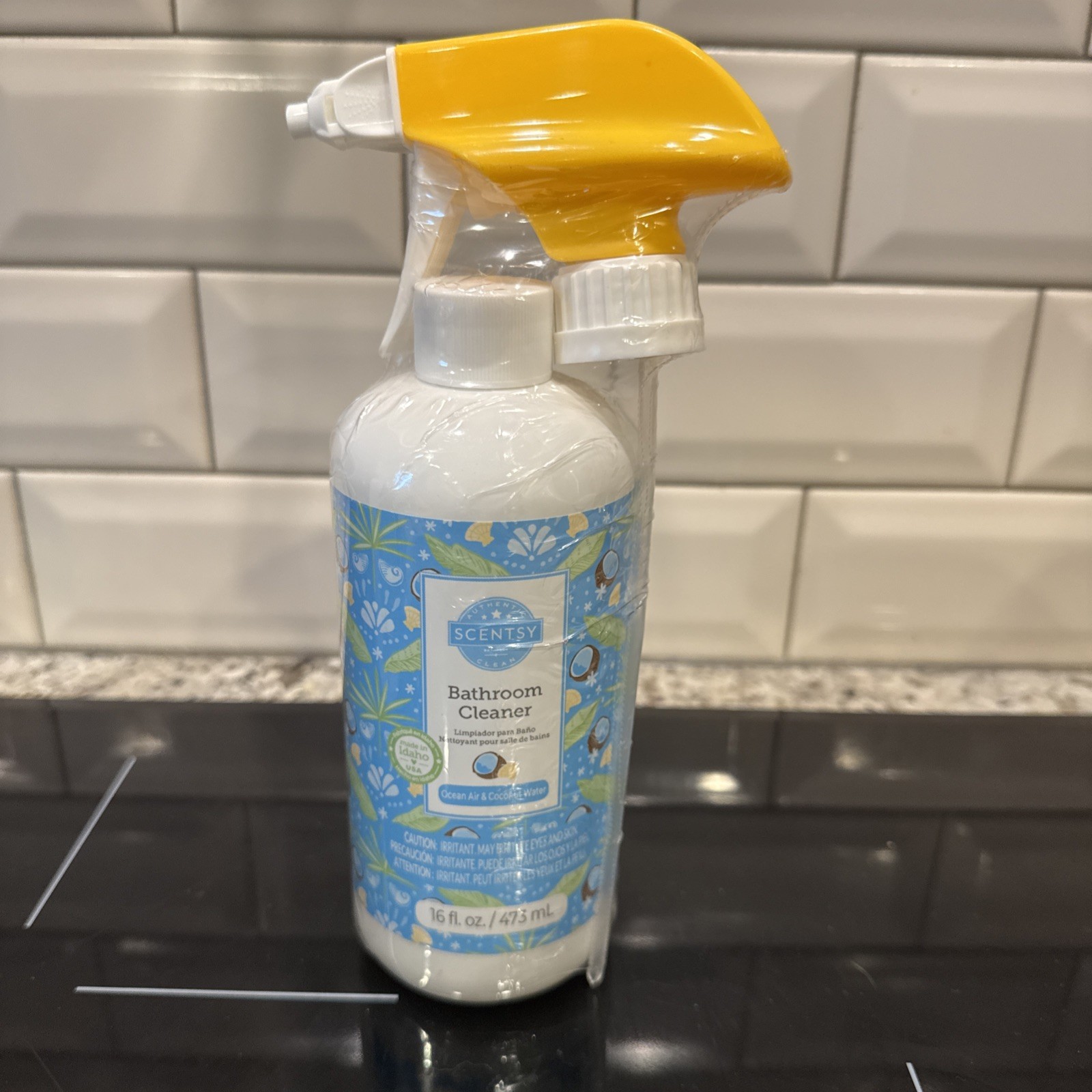 NEW SEALED Scentsy Bathroom All Purpose Cleaner Ocean Air & Coconut 16 oz Spray